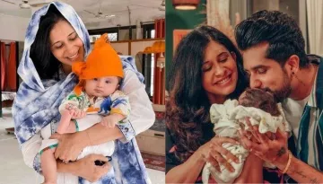 Kishwer Merchantt Shares A Photo From Her Son, Nirvair's 'Mundan' Ceremony, Calls Him 'To Be Taklu'