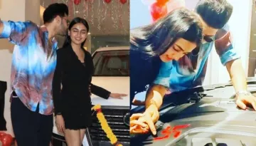 Tejasswi Prakash Buys A Brand New Car, Beau, Karan Kundra Helps Her In Breaking The 'Nariyal'