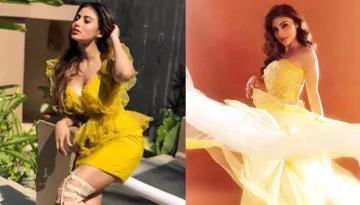 Mouni Roy Dazzles Princess Vibes In A Sunshine Bright Dreamy Organza Dress, Worth Rs. 1.3 Lakh