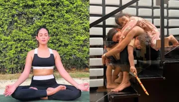 Mira Kapoor Performs Tough Yoga At Her Home, Reveals Her Kids, Misha And Zain Captured The Moment