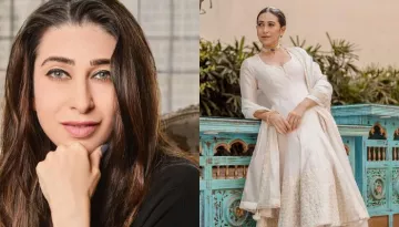 Karisma Kapoor Exudes Royalty In An Elegant Ivory Anarkali Worth Rs. 65,000, See PICS