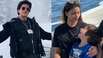 Shah Rukh Khan Takes His Son, AbRam Khan And Daughter, Suhana Khan On A Car Ride Around The City