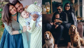 Kishwer Merchantt Celebrates Eid With Family, Her Son, Nirvair Rai Poses With His Nanu