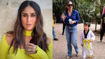 Kareena Kapoor Flaunts Summer Style In A Royal Blue Shirt Worth Rs. 17K As She Steps Out With Taimur
