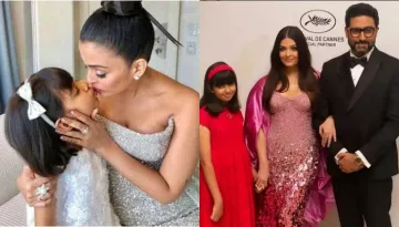 Aishwarya Rai And Abhishek Bachchan Pose With Their Daughter, Aaradhya At Cannes X L'Oreal Dinner