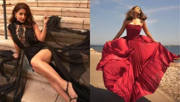 Cannes 2022: Hina Khan Flaunts Chic Style In A Draped Top And Sunray Pleated Skirt Worth Rs. 2 Lakhs