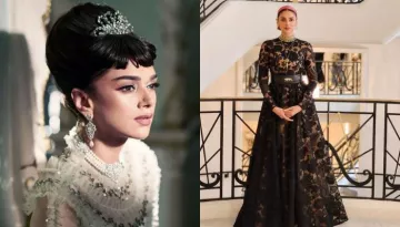 Cannes 2022: Aditi Rao Hydari Dons A 'Bindi' Along With Laced Black Gown From Sabyasachi's Couture