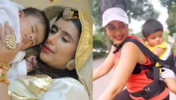 Charu Asopa Gets Trolled For Taking Baby Girl, Ziana On A Bicycle Ride, Netizen Calls Her 'Careless'