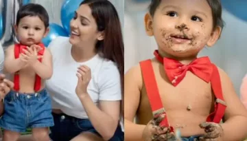 Neeti Mohan's Son, Aryaveer Looks Cute As He Smashes His Birthday Cake, Mommy Shares Happy Pictures