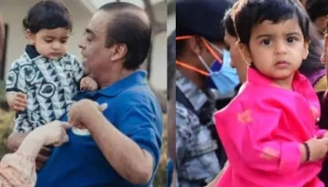 Mukesh Ambani's Grandson, Prithvi Akash Ambani Dons A Pink 'Kurta', Looks Just Like His 'Dadu'