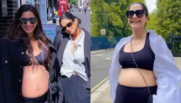 Rhea Kapoor And Sonam Kapoor Enjoy A Sister Getaway In London, The Latter Flaunts Her Bare Baby Bump