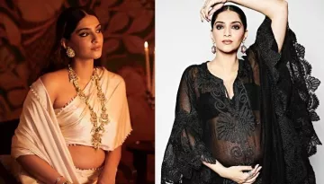 Sonam Kapoor Stuns In A Pink Pleated Dress For Baby Shower, Radiates Glow As She Flaunts Her Bump