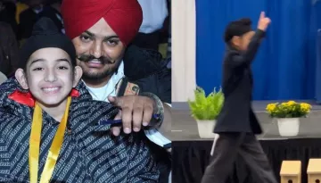 Sidhu Moose Wala Gets A Heart-Melting Tribute By Gippy Grewal's 15-Yr-Old Son At School Graduation