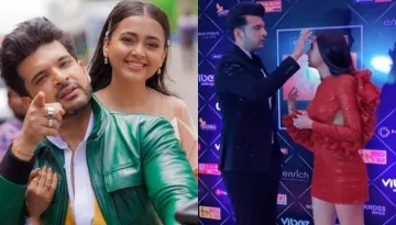 Karan Kundrra Trolled For Fixing GF Tejasswi Prakash's Hair, Netizen Says, 'Camera Ke Liye Kuch Bhi'