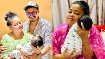 Bharti Singh's 2 Month-Old Son Laksh Wins The Internet As He Tries To Kick, Looks Like A Cotton Ball