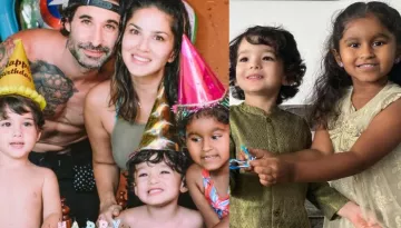 Sunny Leone's Kids, Nisha, Noah And Asher Enjoy Dubai's Water Fountain For The First Time, See Photo