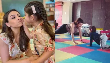 Soha Ali Khan Performs 'Chakrasana' With Daughter, Inaaya, Shares A Cutesy Glimpse To Mark Yoga Day