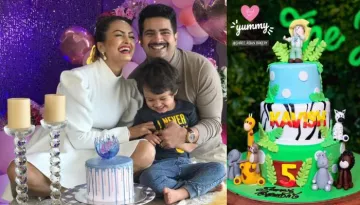Single Mom Nisha Rawal Hosts A Jungle-Themed B'day Bash For Son Kavish, From Face Painting To Cakes