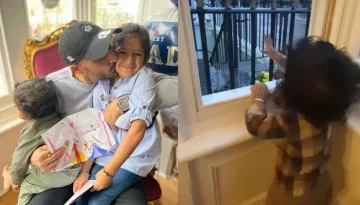 Harbhajan Singh's Son, Jovan Veer Is Mesmerised By London Rain, Tries To Catch The Raindrops [Video]