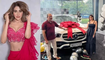 Nikki Tamboli Brings Home A Swanky Mercedes Benz GLE Worth Rs. 86 Lakhs, Performs Puja With Daddy