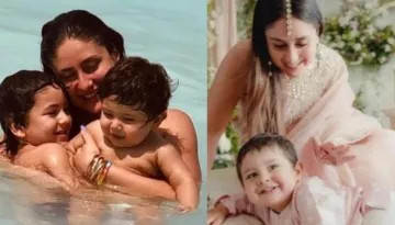 Kareena Kapoor Posts A Cute Picture Cuddling Her 'Jeh Baba' Under A Rainbow On Their London Vacation