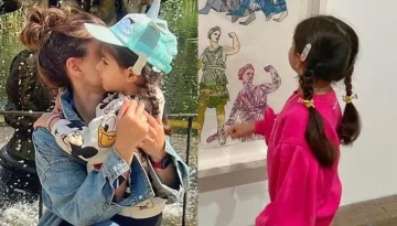 Inaaya Naumi Kemmu Twins With Mommy, Soha Ali Khan In A Cap, Latter Asks, 'Aren't We Cap-Tivating?'