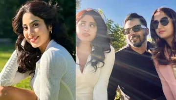 Varun Dhawan And Wife, Natasha Dalal Pose Romantically, Janhvi Kapoor Gives Major 'Third Wheel' Vibe
