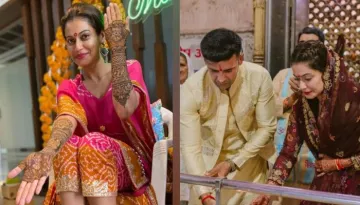 Would-Be Bride, Payal Rohatgi Seeks Blessings At An 850-Year-Old Temple With Fiance, Sangram Singh