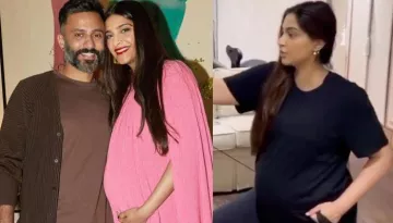 Sonam Kapoor Inspires Moms-To-Be With Her Home Workout, Flaunts Her Baby Bump While Stretching