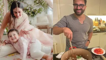 Kareena Kapoor Chills With Baby Boy, Jehangir While Hubby, Saif Ali Khan Cooks Food For Them