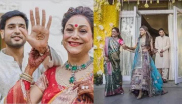 Anmol Ambani Flaunts Mom, Tina's Name On His Hand, Bride, Khrisha Dances With Siblings At 'Mehendi'