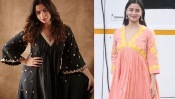 Mommy-To-Be, Alia Bhatt Tries To Hide Her Grown-Baby Bump In A Madhu Malti 'Kurta' Set Worth Rs. 19K