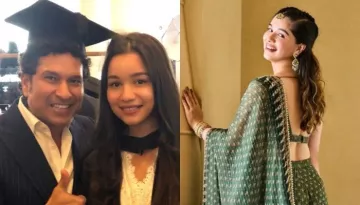 Sara Tendulkar Looks Utterly Elegant In A Green Gharara Set From Designer, Anita Dongre Worth Rs 65K