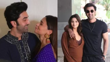 First Glimpse Of Alia Bhatt Flaunting Her Fully Visible Baby Bump In A Brown Mini Dress With Ranbir