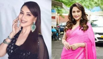 Madhuri Dixit Oozes Glam In A Pink Saree, Fans Speculate Lip Job And Say 'She Looks Artificial'