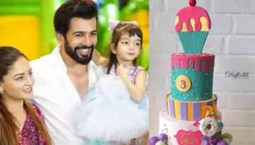 Jay Bhanushali And Mahhi Vij's Daughter, Tara's Unique Revolving Candy Cake Embellished With Fondant