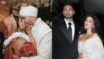 Arjun Kanungo-Carla Dennis' Reception: The Newlyweds Exude Utmost Charm In Black And White Outfits