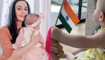 Preity Zinta Shares Her Twins, Jai And Gia's First Independence Day Celebration Pictures