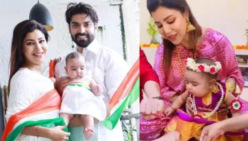 Debina Bonnerjee Gives A Sneak Peek Into Lianna's Rice Ceremony, Latter Dons A Benarasi Lehenga