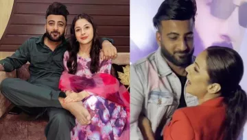 Shehnaaz Gill Looks Gorgeous In Red Jacket And Black Shorts, Poses With Her Brother, Shehbaz