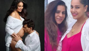 Bipasha Basu Cradles Her Grown Baby Bump In A Strappy 'Rani' Pink Dress, Flaunts Pregnancy Glow
