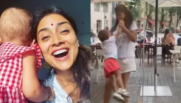 Shriya Saran Slammed For Holding Daughter, Radha Carelessly, User Says 'OMG Please Don't Do This'