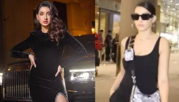 Nora Fatehi Slays Her Airport Look In An All-Black Outfit, Pairs It With A Bag Worth Rs. 1.93 Lakhs