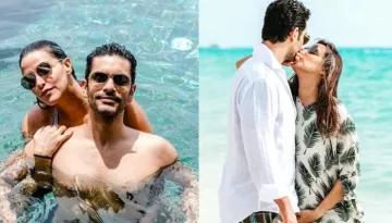 Angad Bedi Shares A Romantic Photo With 'Luicy Juicy', Neha Dhupia, Pens A Quirky B'Day Wish For Her