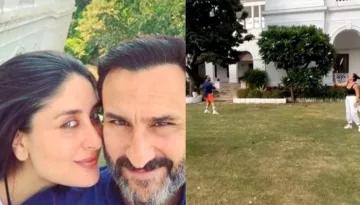 Kareena Kapoor Gives A Tough Competition To Saif Ali Khan As They Play Badminton At Pataudi Palace