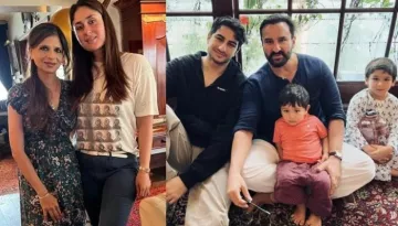 Saba Ali Khan Posts A Picture Of 'Bebo's Boys', Ibrahim Turns Protective For Brothers Taimur And Jeh