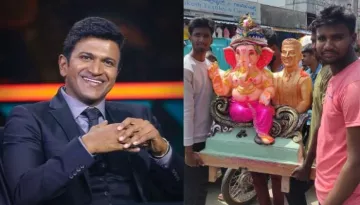 Puneeth Rajkumar's Fans Bring Home Late Actor's Idol Along With Lord Ganapati On Ganesh Chaturthi