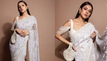 Shehnaaz Gill Styles 'Chikankari' Saree From Manish Malhotra With Tasseled Blouse, Brides Take Note
