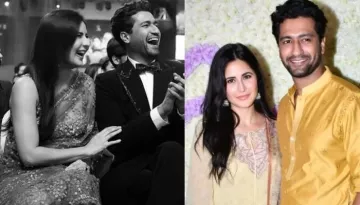 Katrina Kaif And Vicky Kaushal Twin In Yellow As They Arrive At Arpita Khan's House For Ganpati