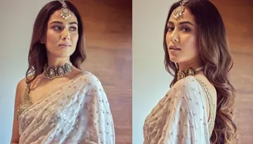 Mira Rajput Donned Coconut Hand Embroidered Saree Worth Rs. 1.28 Lakhs For Arpita Mehta's Wedding